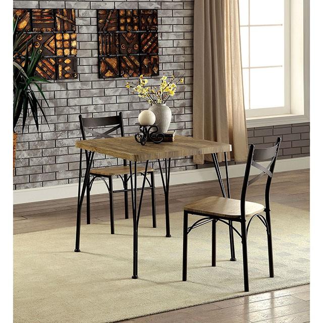 SLINGSBURY Gray/Dark Bronze 3 Pc. 29" Dining Table Set, Gray image