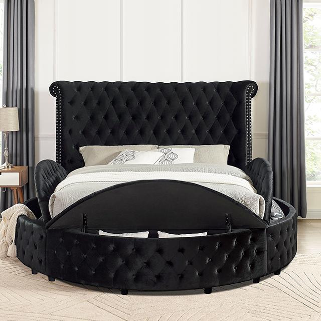 SANSOM E.King Bed, Black