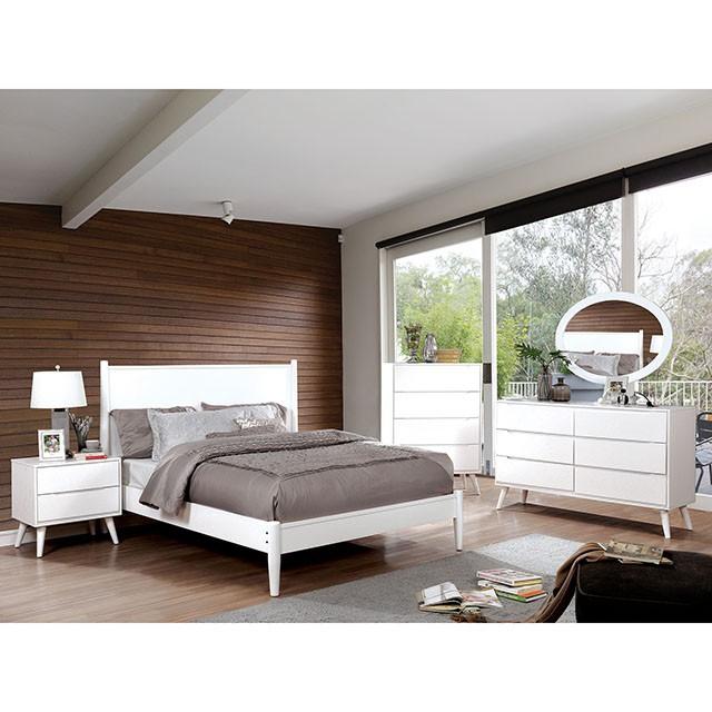 LENNART II White Twin Bed